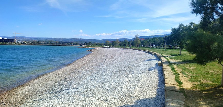 Žusterna strand bij Koper in Slovenië