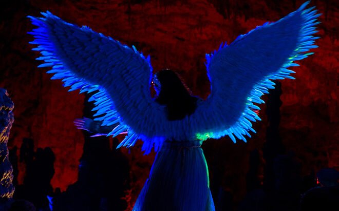 Kerst in de grotten van Postojna