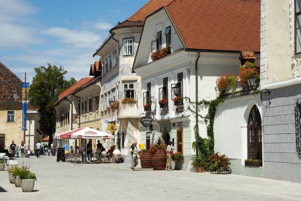 Pension Lectar Guest House met het gingerbread museum van Radovljica in het Noordwesten van Slovenië aan de rand van het Triglav Nationaal Park