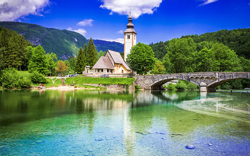 Kerkje bij Bohinj