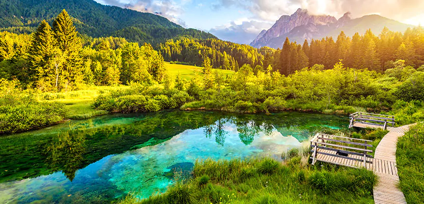 Zelenci Meer