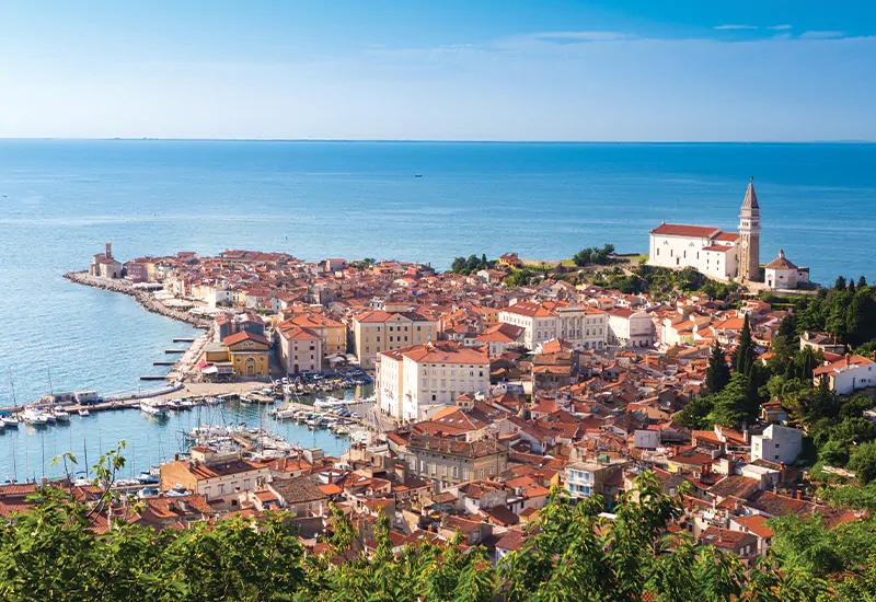 Piran aan de Sloveense kust